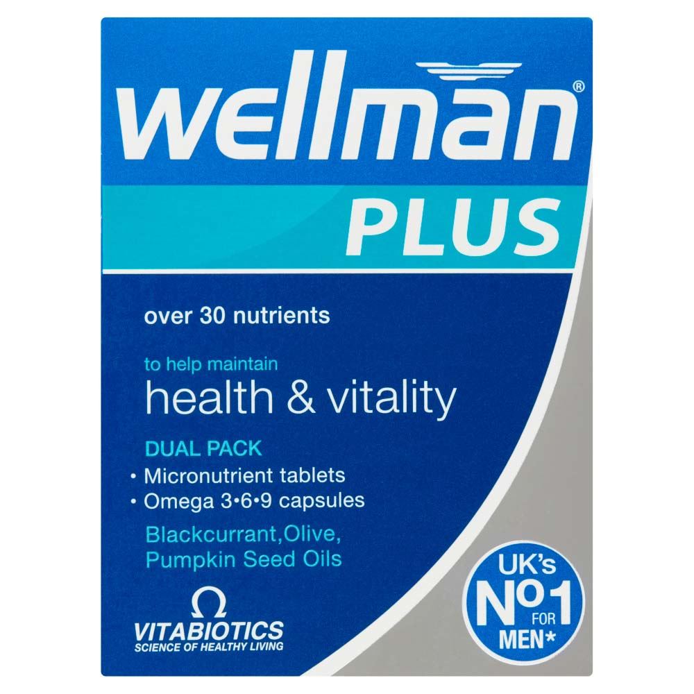 Vitabiotics Wellman Plus - 28 Tablets + 28 Capsules