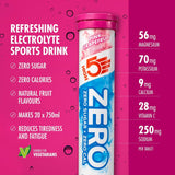 High 5 Zero Electrolyte Sports Hydration Drink - 20 Tablets- All Flavours - Pack of 8