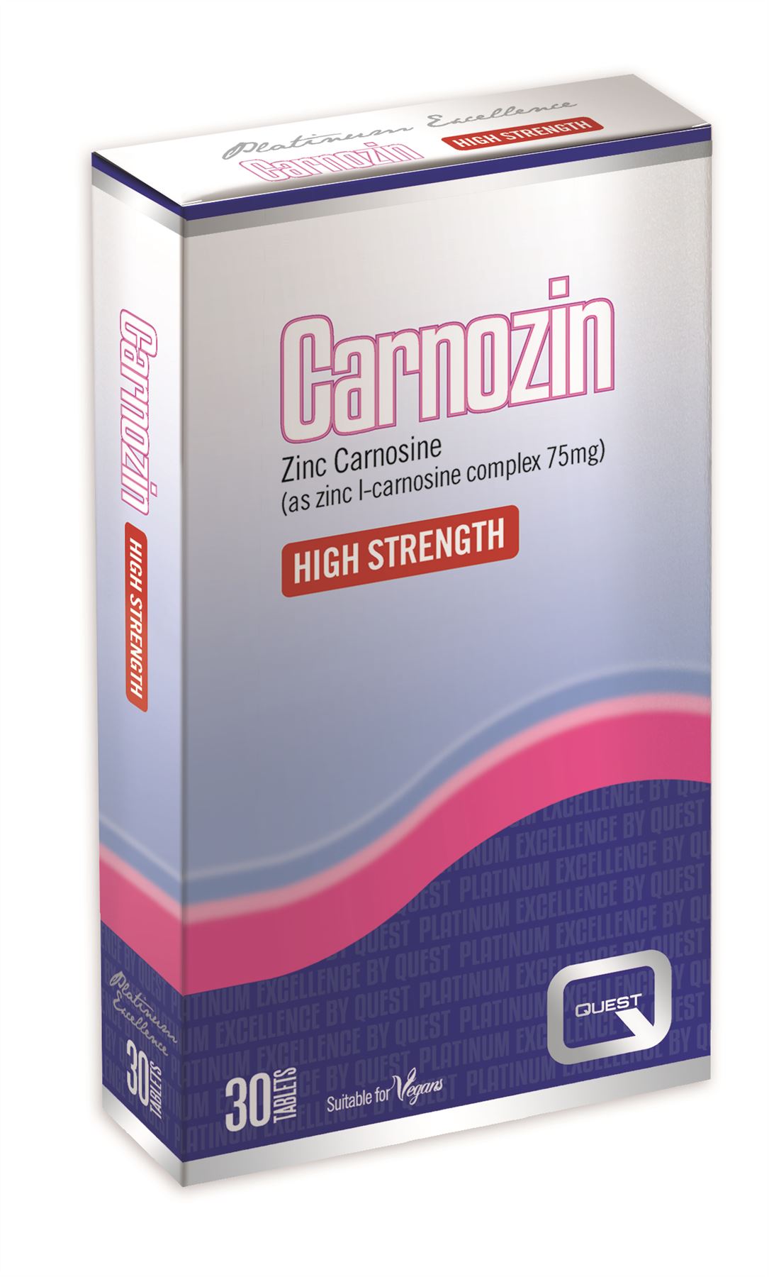 Quest Carnozin - Zinc Carnosine - 30 Vegan Tablets