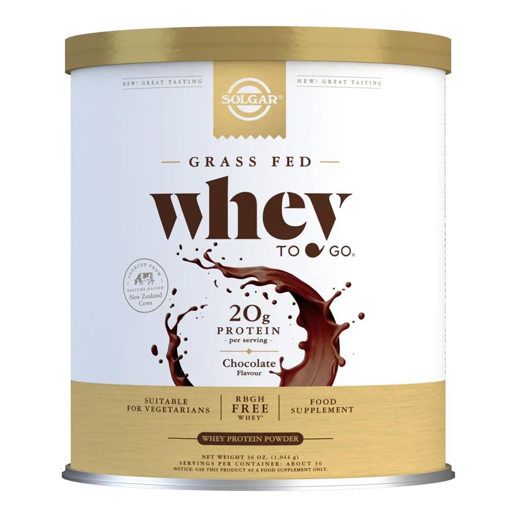 Solgar Whey To Go Natural Chocolate Flavour Protein Powder 1044 g