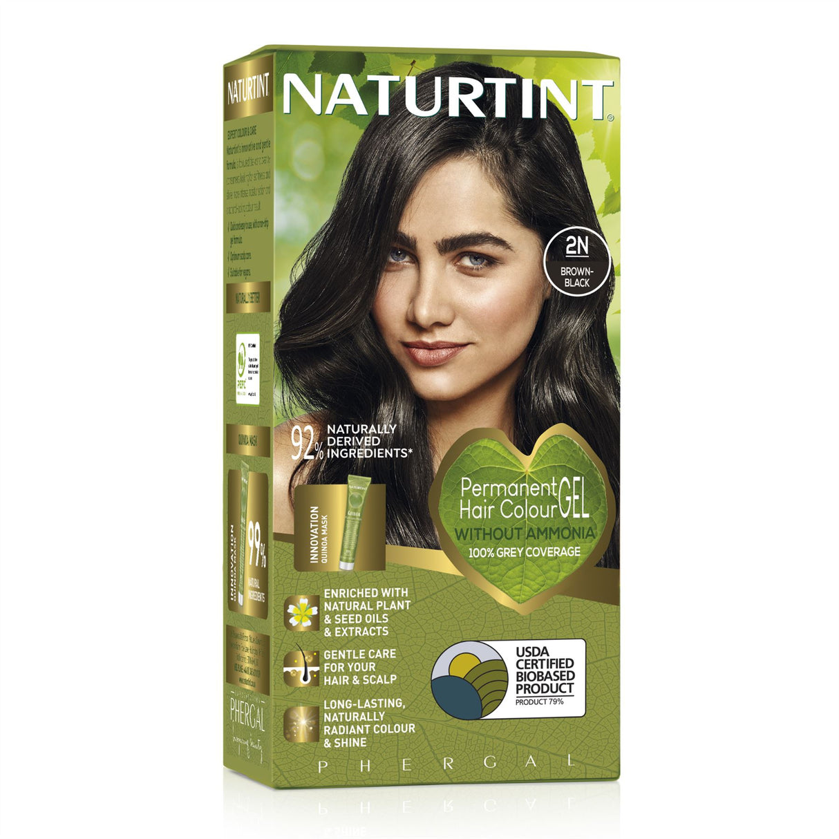 Naturtint Permanent Hair Colour, Plant Enriched Radiant Colour, Ammonia Free, Vegan-Friendly Formula, Long Lasting Grey Coverage - All Shades