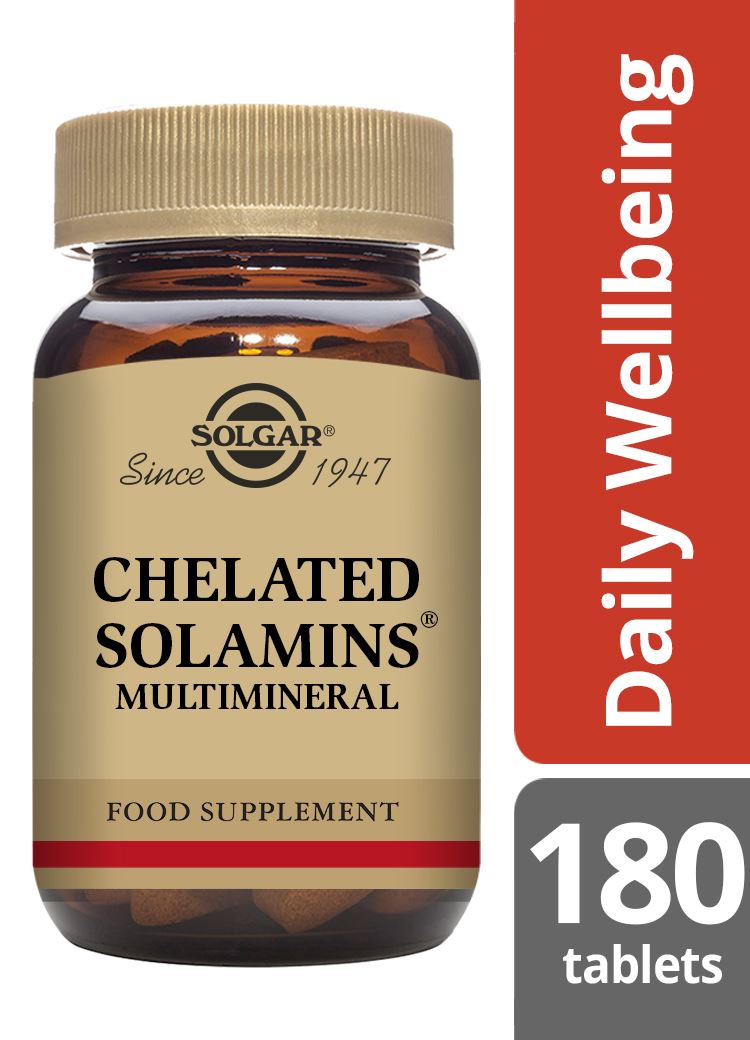 Solgar Chelated Solamins Multimineral - 180 Tablets