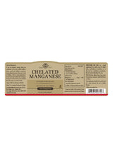 Solgar Chelated Manganese - 100 Tablets