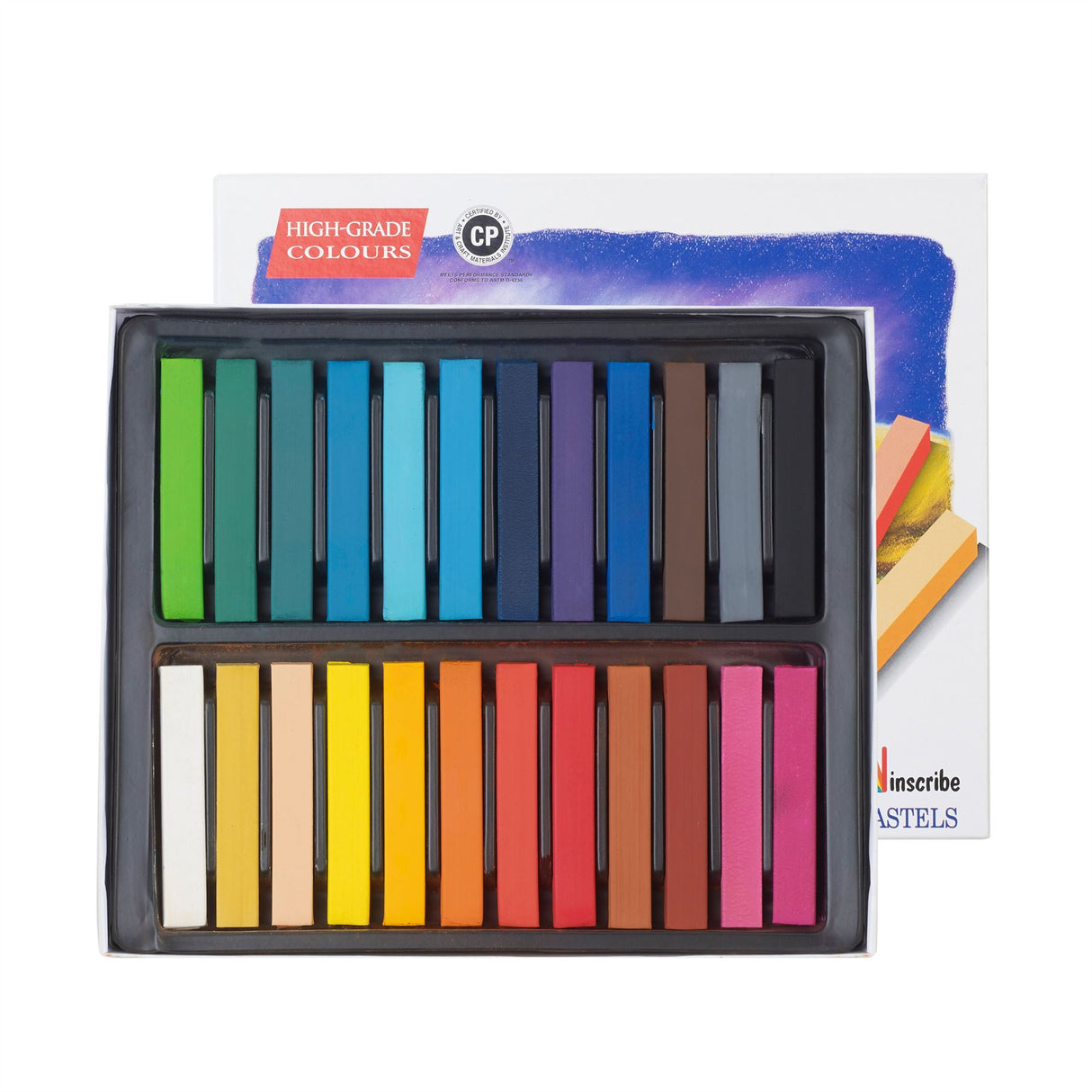 Inscribe Mungyo Artist's Soft Pastels Box Set - 12, 24, 32, 48 or 64 Colours