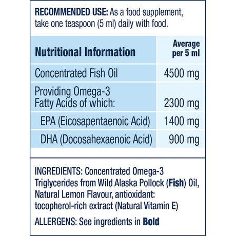 Wiley's Finest Peak Omega-3 Liqiud - 125ml