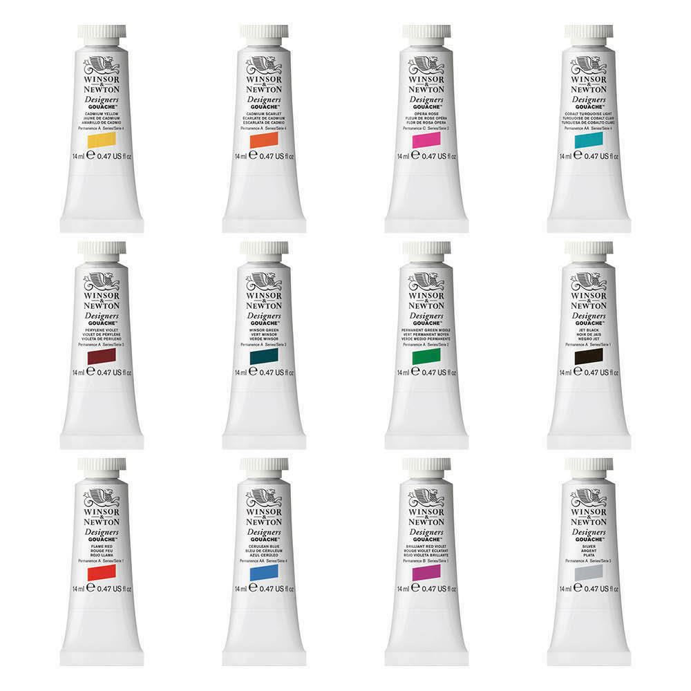 Winsor and Newton Designers Gouache Tube - All Colours  - 14ml and 37ml