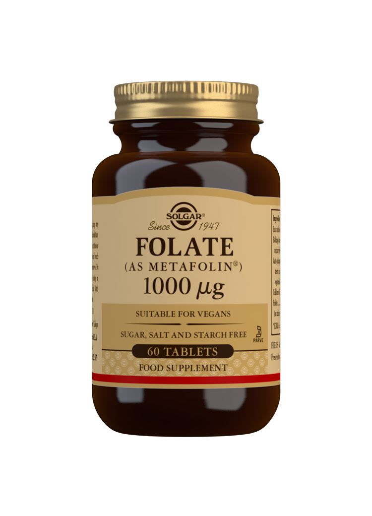 Solgar Folate (as Metafolin) 1000 µg - 60 Tablets