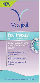 Vagisil Prohydrate Internal Gel - 6 x5g applicators