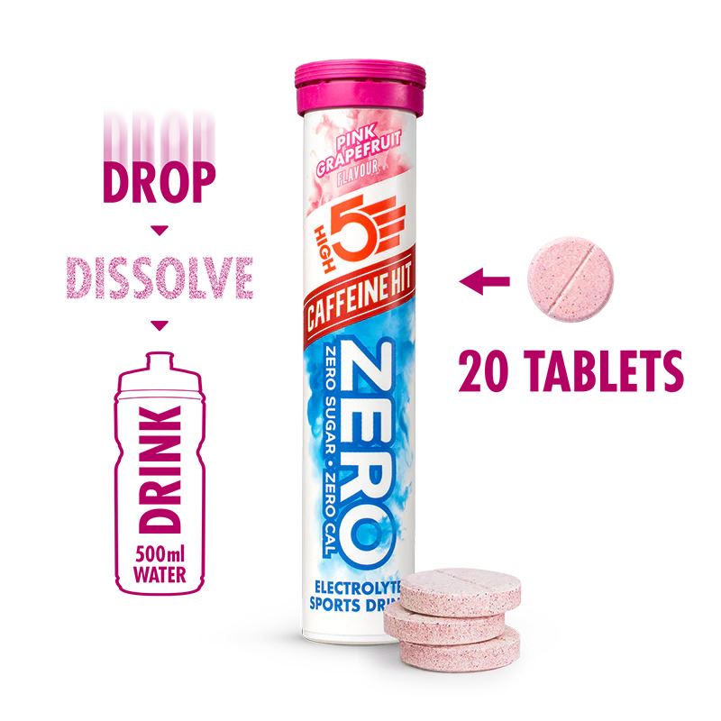 High 5 Zero Electrolyte Sports Hydration Drink - 20 Tablets- All Flavours - Pack of 8