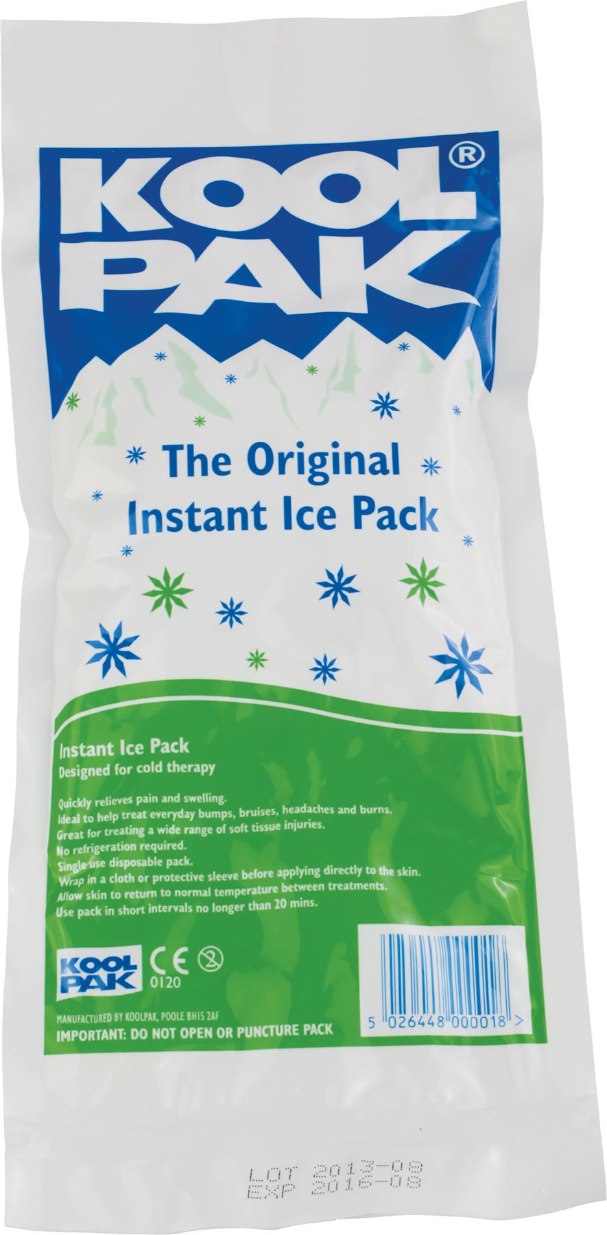 Koolpak Instant Ice Pack Cold Compress | S M L | Optional Sleeves | 1 - 80 Packs