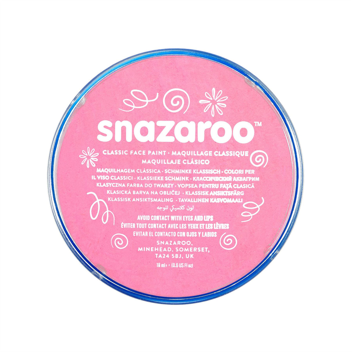 Snazaroo Face Paint & Body Make Up, Classic, Metallic & Sparkle Colours Fancy Dress 18ml