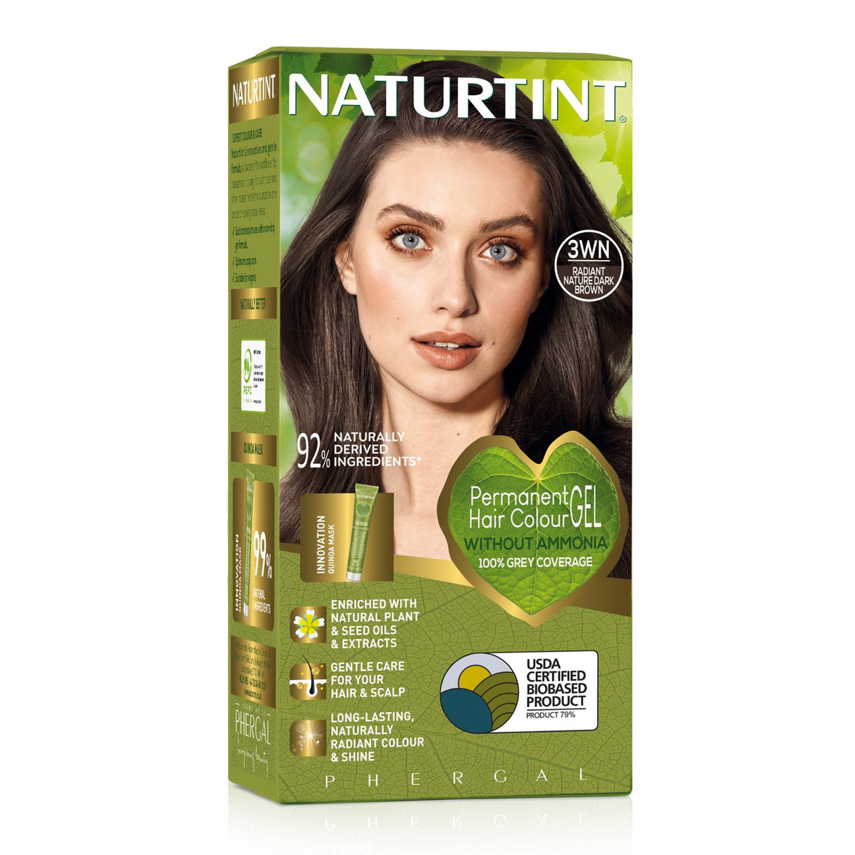 Naturtint Permanent Hair Colour, Plant Enriched Radiant Colour, Ammonia Free, Vegan-Friendly Formula, Long Lasting Grey Coverage - All Shades