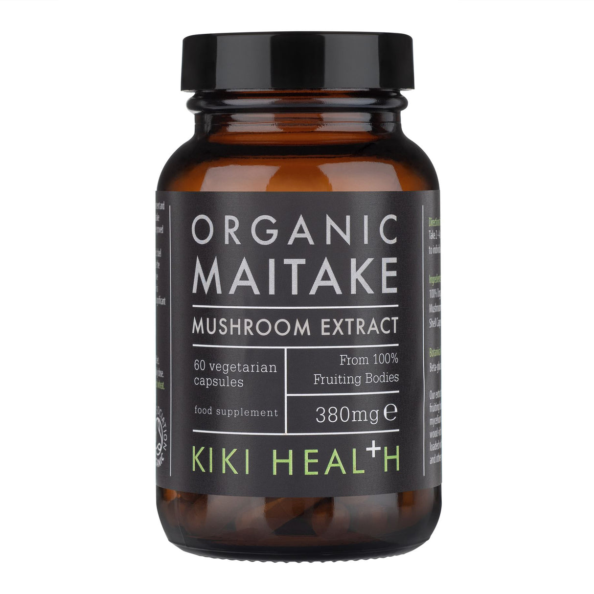 Kiki Health Organic Maitake Mushroom Extract 380mg - 60 Vegicaps