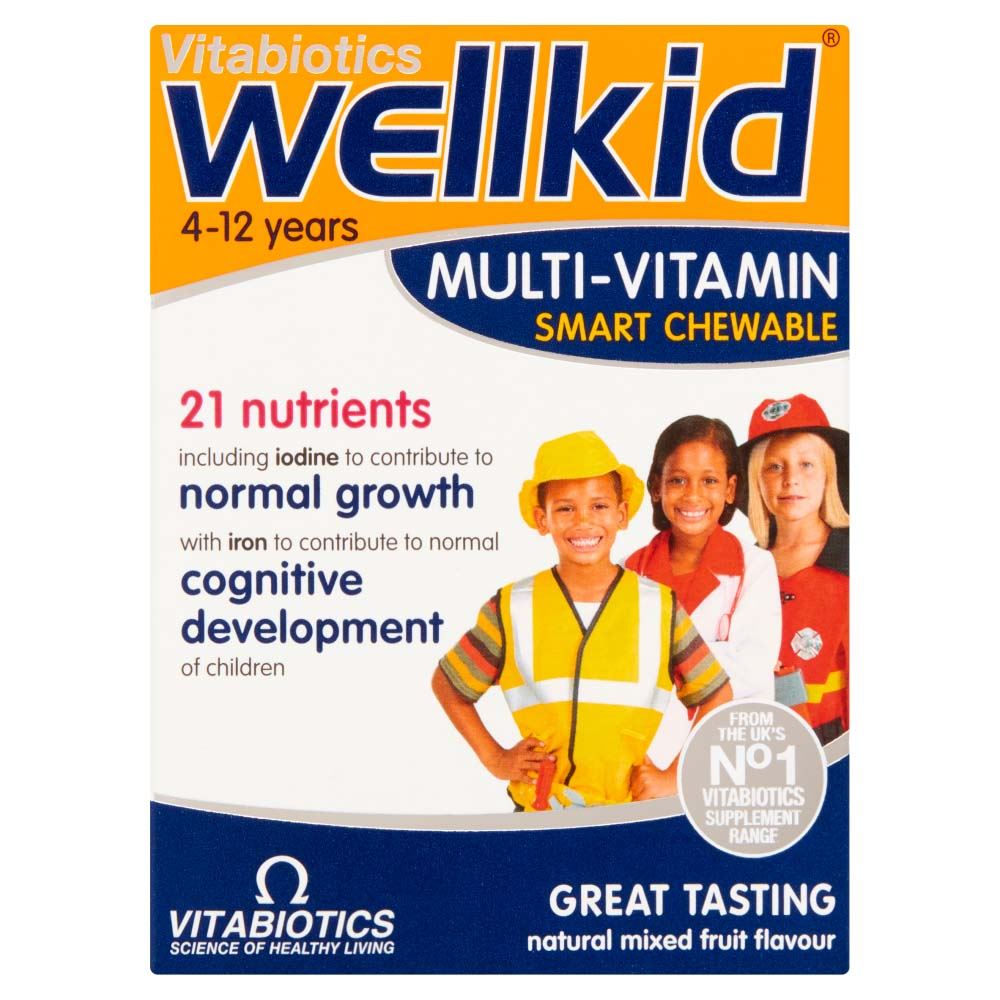 Vitabiotics Wellkid Multi-Vitamin Smart Chewable - 30 Tablets