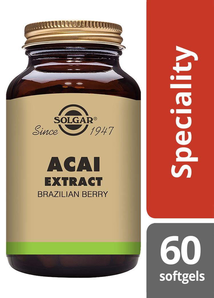 Solgar Acai Extract - 60 Softgels