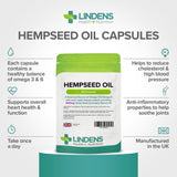 Lindens Hemp Seed Oil 1000mg - 100 Capsules