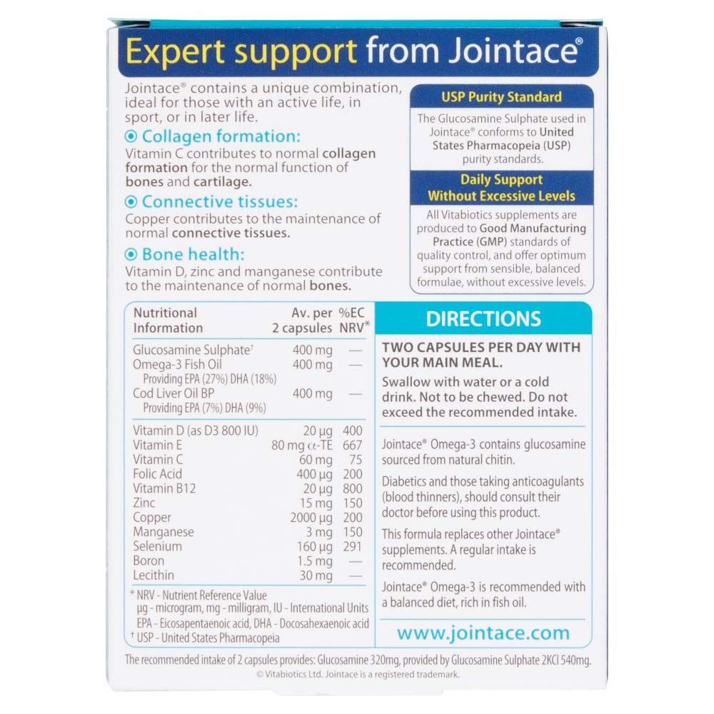 Vitabiotics Jointace Omega 3 Glucosamine Cod Liver Oil - 30 Soft Gel Capsules