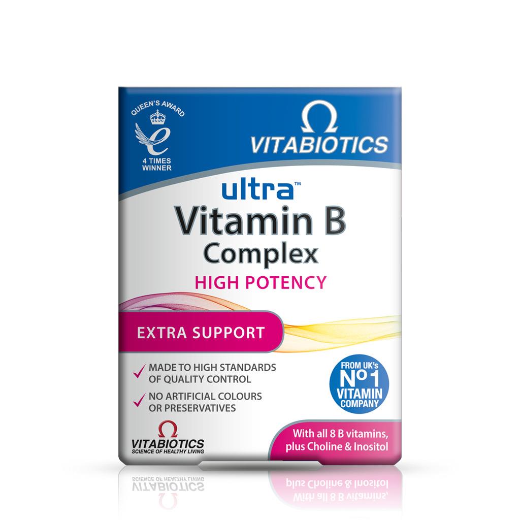 Vitabiotics Ultra Vitamin B Complex High Potency Extra Strength - 60 Tablets