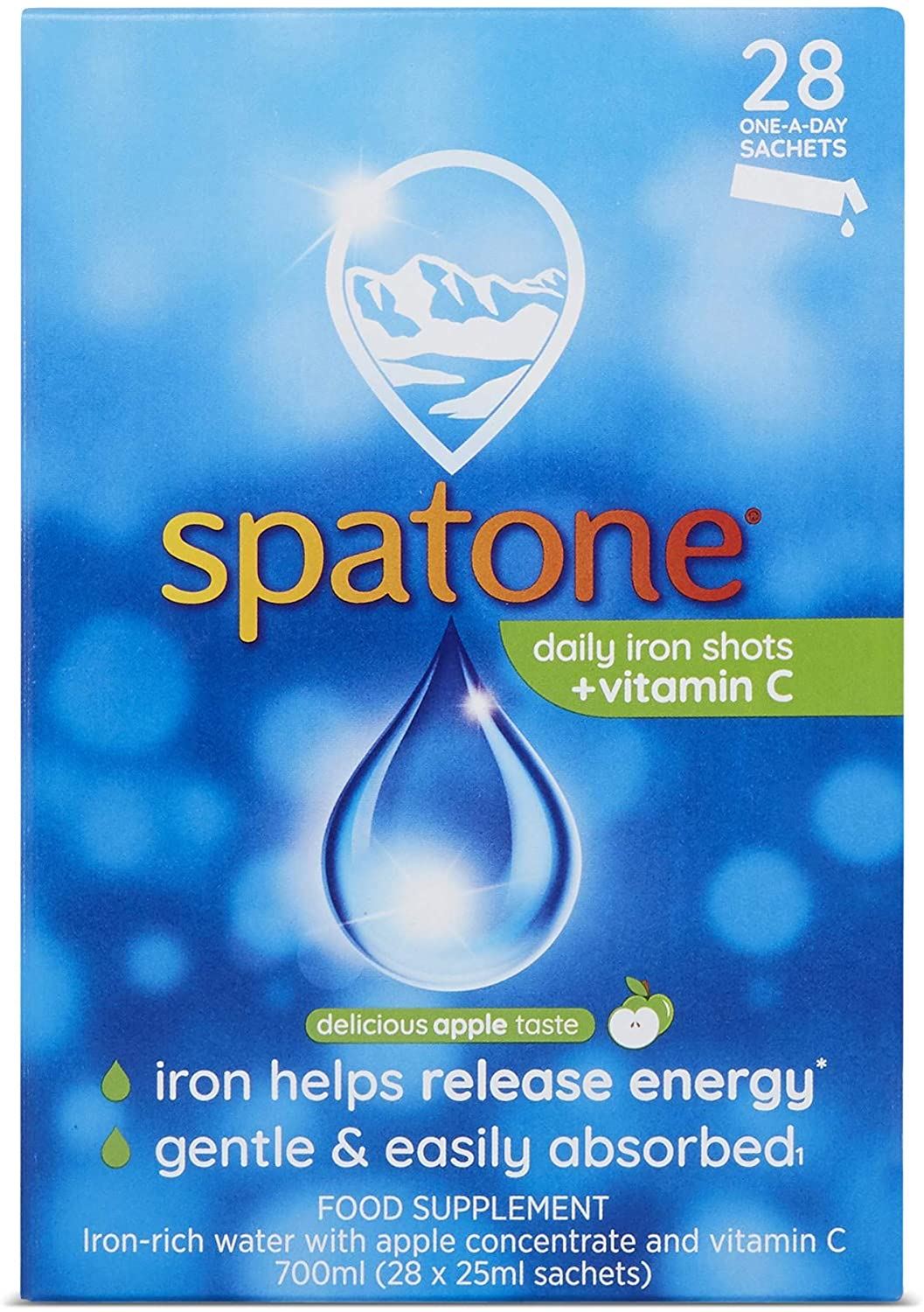 Nelsons Spatone Liquid Iron Apple Taste & Vitamin C - 28 Sachets