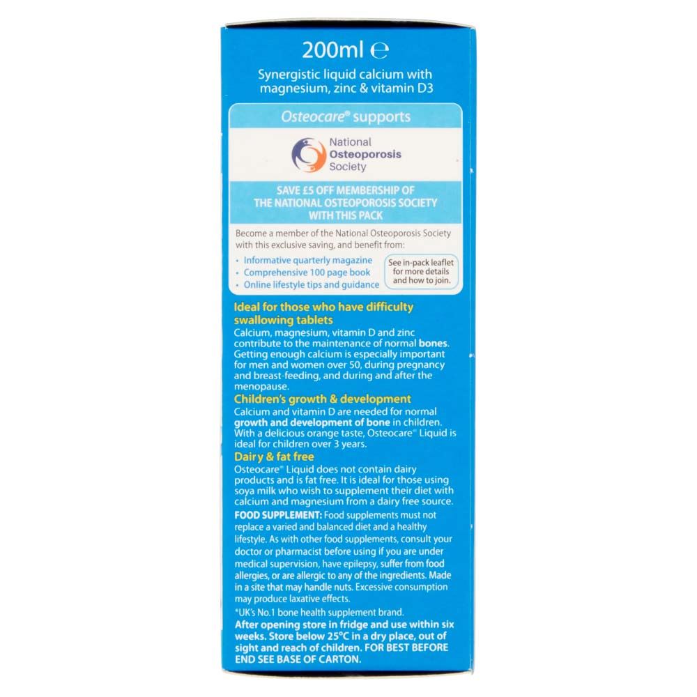 Vitabiotics Osteocare Liquid Original Orange Flavour - 200ml