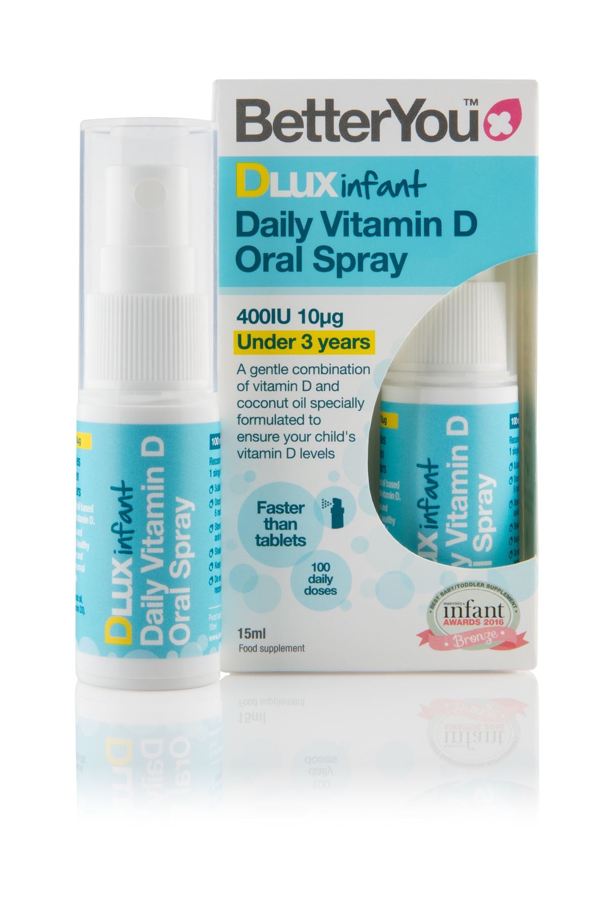 BetterYou DLux Infant Vitamin D Daily Oral Spray - 15ml