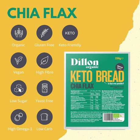 Dillon Organic Chia Flax Keto Bread 250g