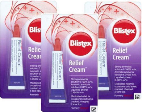 Blistex Relief Cream 5g For Cold Sores Cracked Chapped Lips