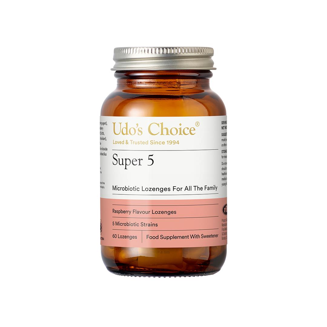 Udos Choice Super 5 Microbiotics - 60 Lozenges