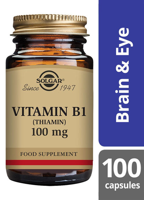 Solgar Vitamin B1 (Thiamin) 100 mg - 100 Vegicaps