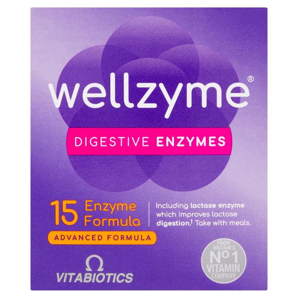 Vitabiotics Wellzyme Digestive Enzymes Advanced Formula - 60 Capsules