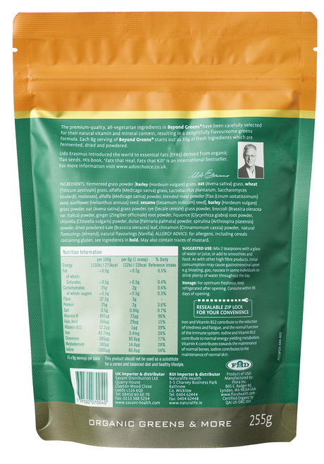 Udos Choice Organic Beyond Greens - 255g