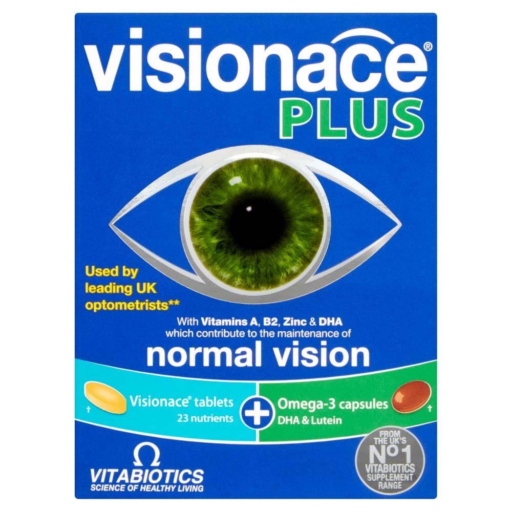 Vitabiotics Visionace Plus - 28 Tablets + 28 Capsules