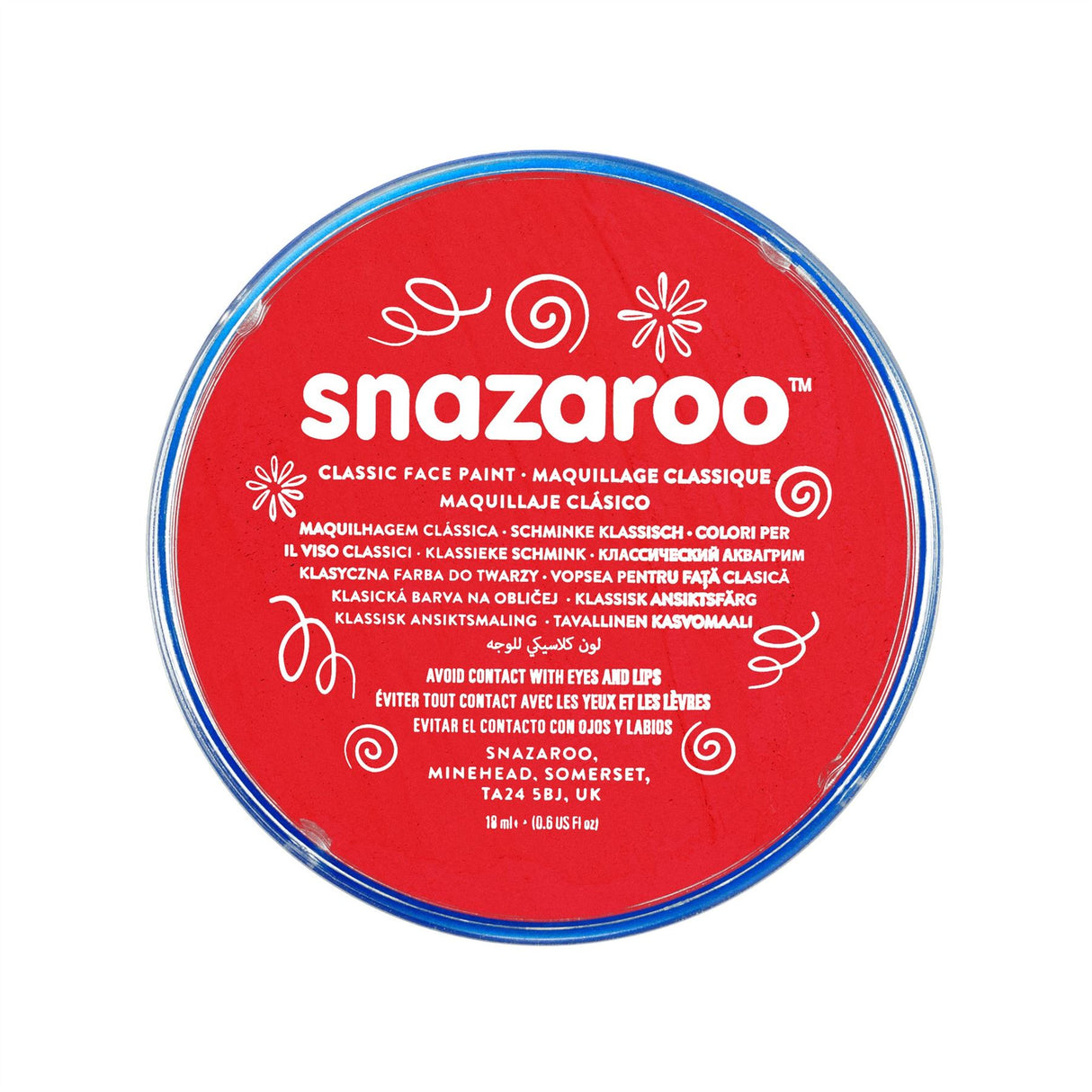 Snazaroo Face Paint & Body Make Up, Classic, Metallic & Sparkle Colours Fancy Dress 18ml