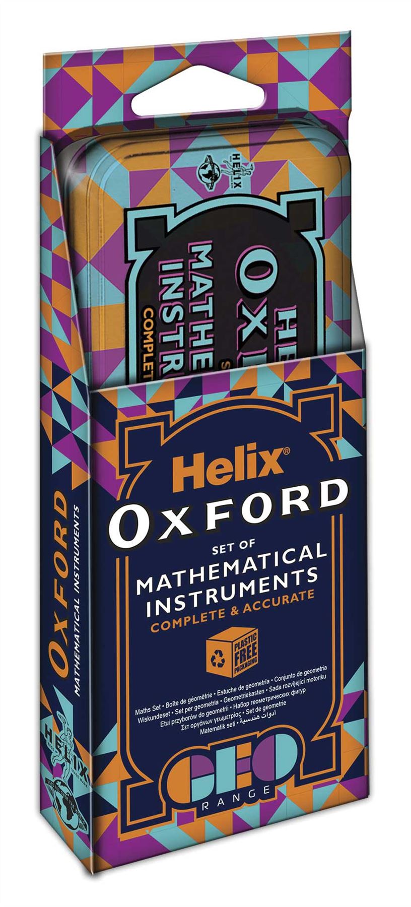 Helix Oxford Geo Maths Set - Orange