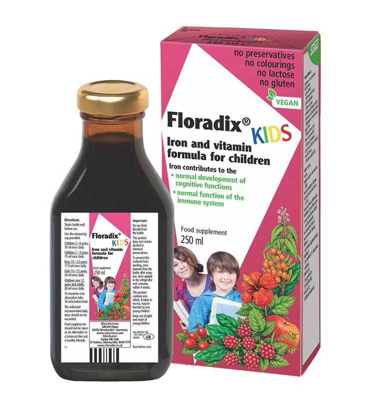 Floradix - Kids Liquid Iron and Vitamin Formula - 250ml