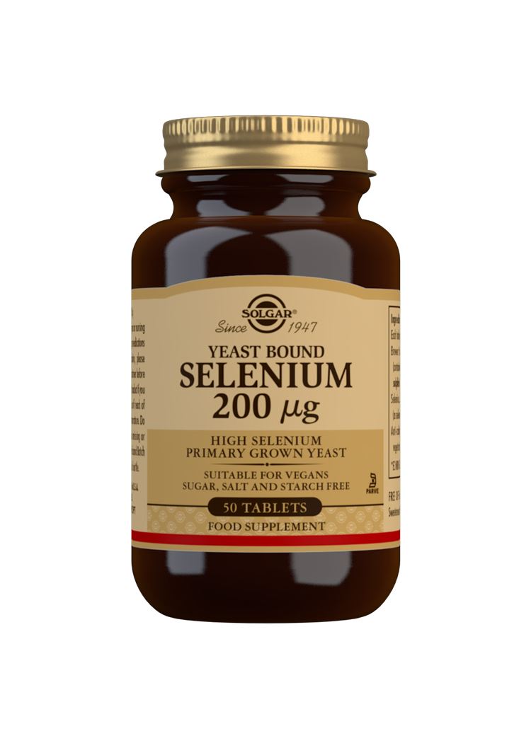 Solgar Yeast Bound Selenium 200 µg - 50 Tablets