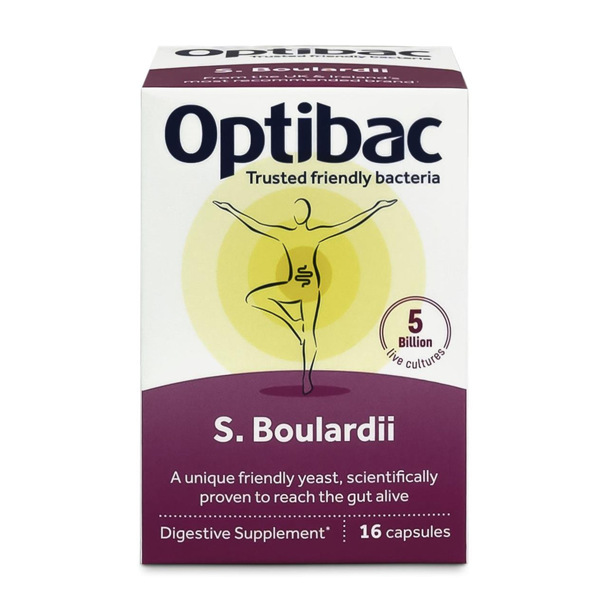 OptiBac Probiotics | Saccharomyces Boulardii | 16 - 80 Capsules