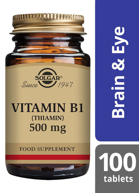 Solgar Vitamin B1 (Thiamin) 500 mg - 100 Tablets