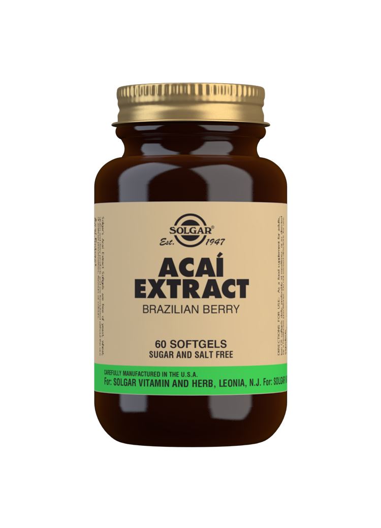 Solgar Acai Extract - 60 Softgels