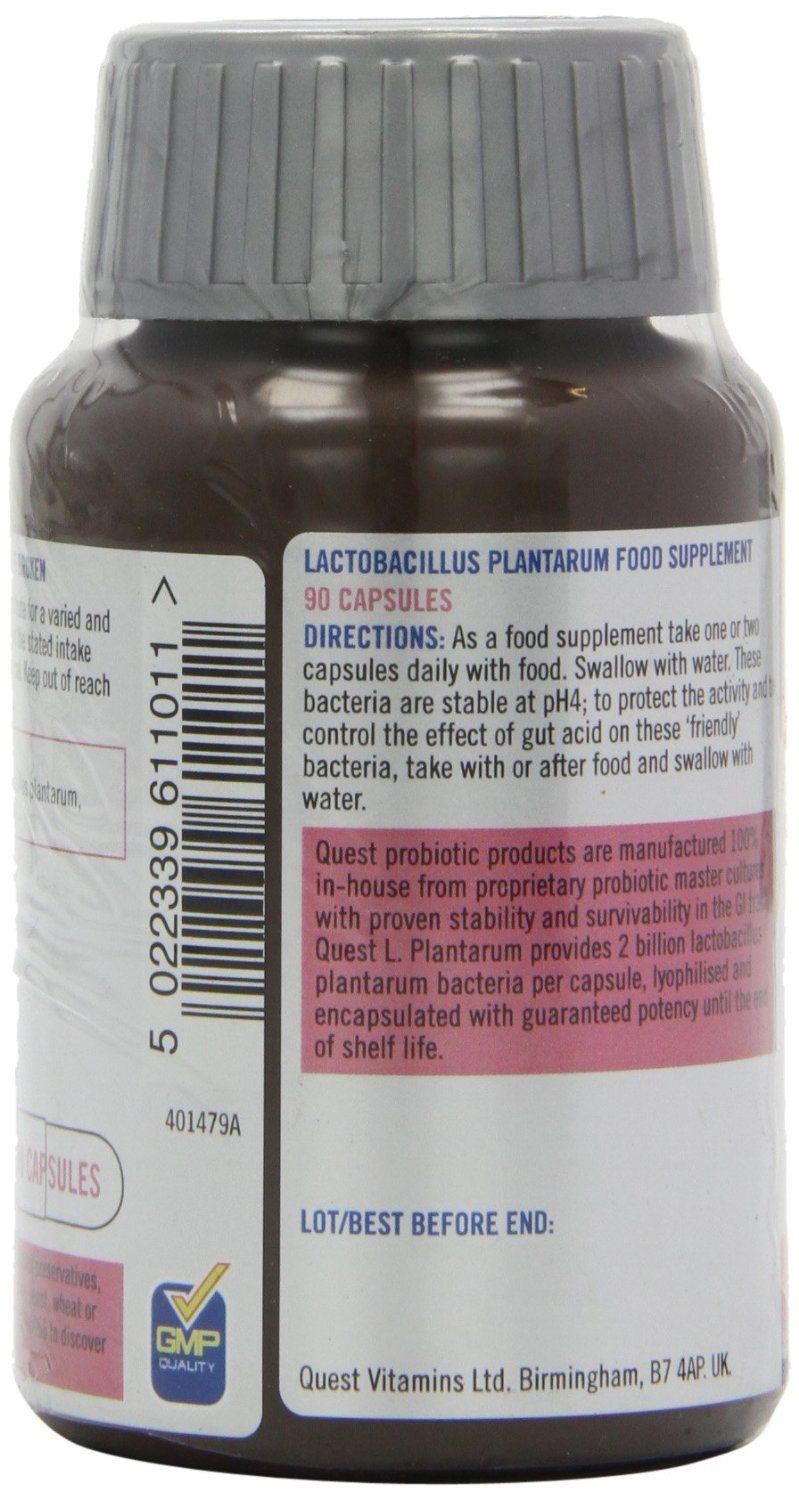 Quest L Plantarum - Probiotic Bacteria - 90 Vegicaps