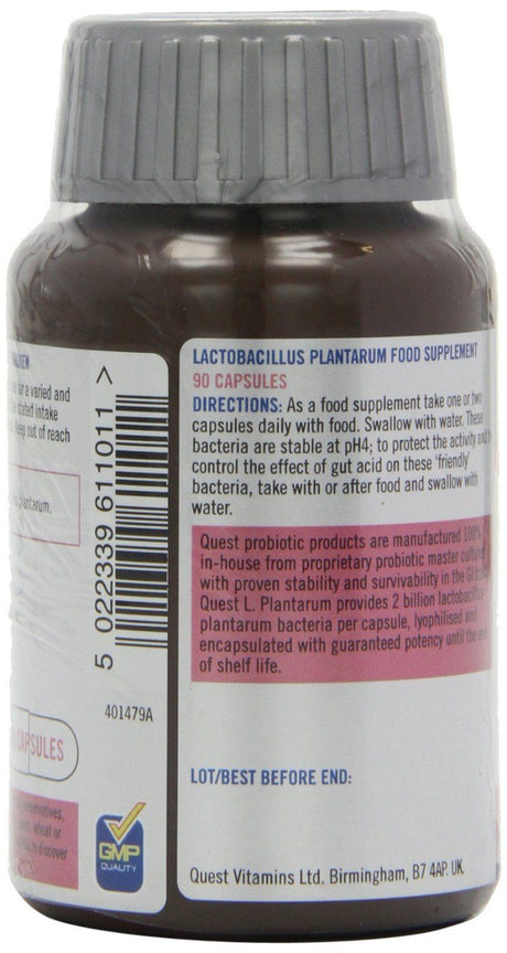 Quest L Plantarum - Probiotic Bacteria - 90 Vegicaps