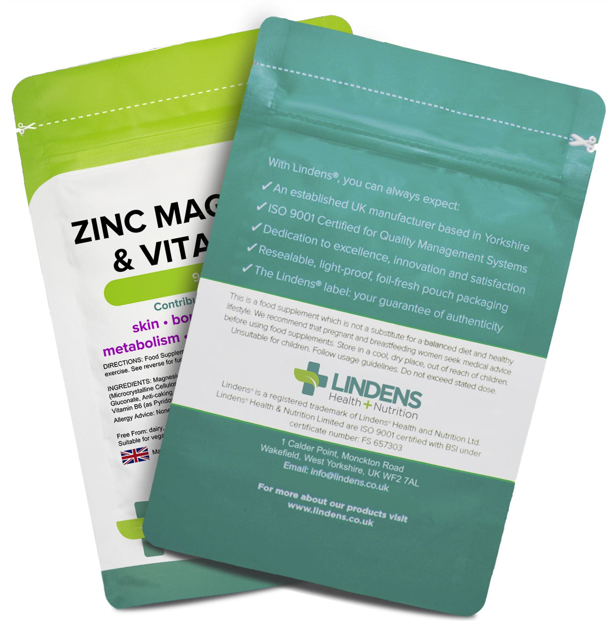 Lindens Zinc, Magnesium & Vitamin B6 - 90 Tablets