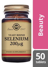 Solgar Yeast Bound Selenium 200 µg - 50 Tablets