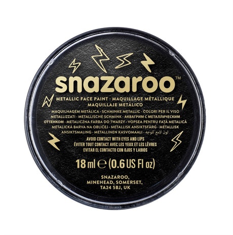 Snazaroo Face Paint & Body Make Up, Classic, Metallic & Sparkle Colours Fancy Dress 18ml