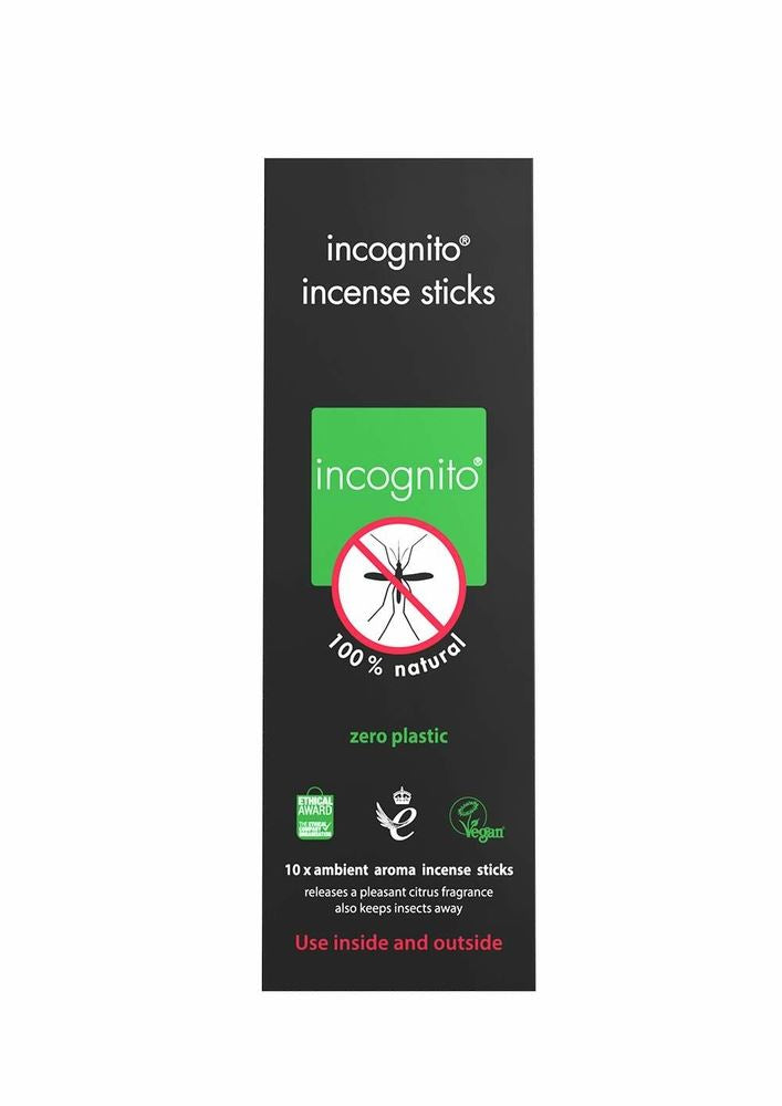 Incognito 100% Natural Insect Repellent Incense Sticks - 10 Sticks