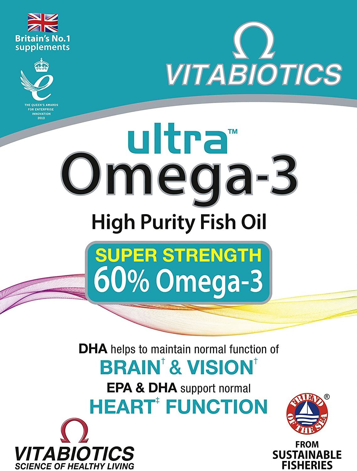 Vitabiotics Ultra Omega-3 High Purity Fish Oil - 60 Capsules