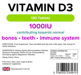 Lindens Vitamin D3 1000 IU - 120 Tablets