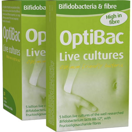 OptiBac Probiotics Bifidobacteria & Fibre 10 - 30 Sachets