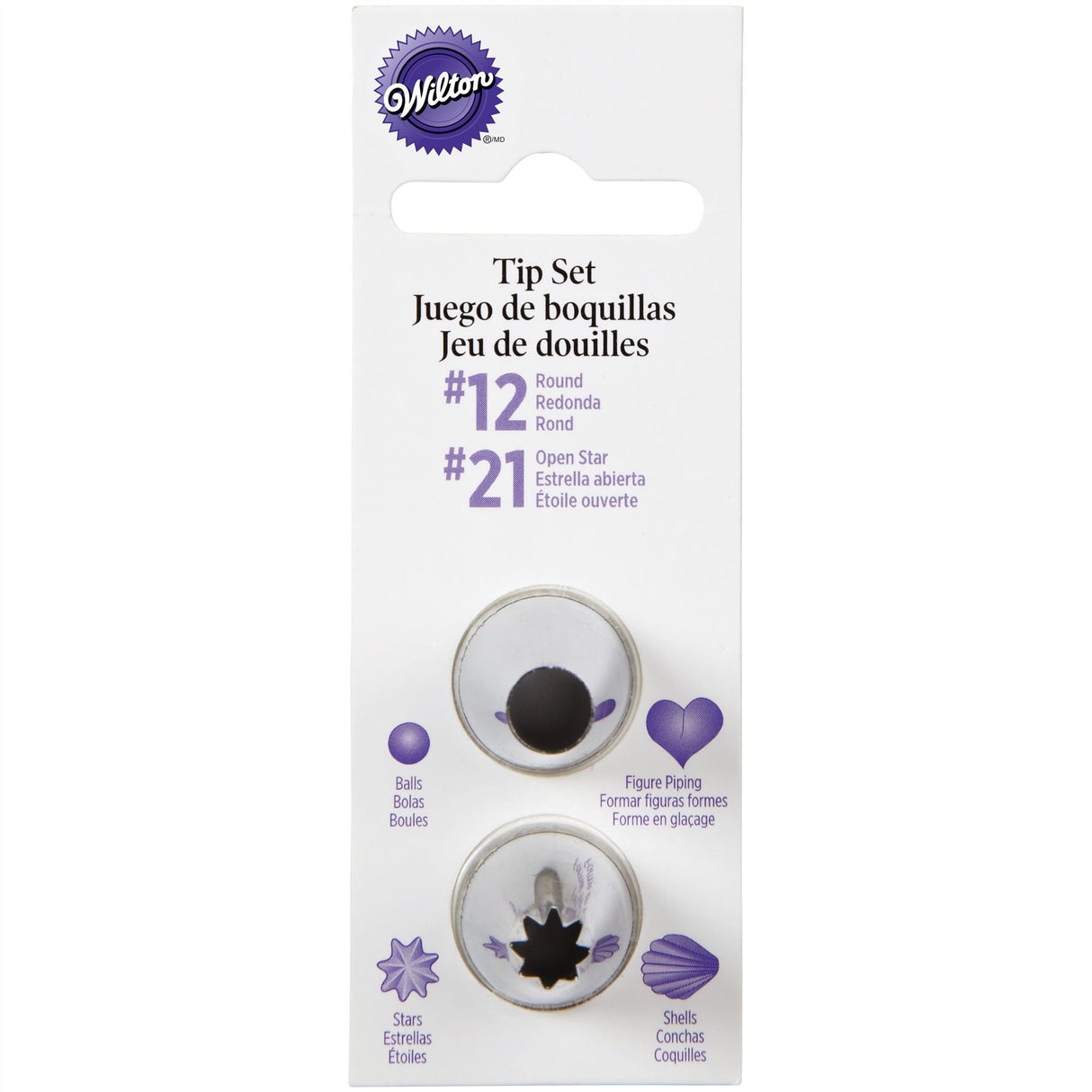 Wilton Decorating Round 12 Star 21 Tip #2112 Set