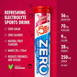 High 5 Zero Electrolyte Sports Hydration Drink - 20 Tablets- All Flavours - Pack of 8